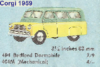 <a href='../files/catalogue/Corgi/404/1959404.jpg' target='dimg'>Corgi 1959 404  Bedford Dormobile Personnel Carrier</a>