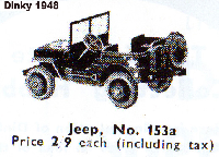 <a href='../files/catalogue/Dinky/153a/1948153a.jpg' target='dimg'>Dinky 1948 153a  U.S. Army Jeep</a>
