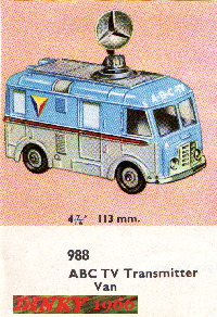 <a href='../files/catalogue/Dinky/988/1962988.jpg' target='dimg'>Dinky 1962 988  ABV TV Transmitter Van</a>